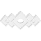 Ekena Millwork Zoe Architectural Grade PVC Ceiling Medallion, 20"W x 13 3/8"H x 3"ID x 6 1/4"C x 1"P, One-Piece CMP20X13ZE-03000 - alternate 4